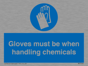 MP7544: Gloves must be when handling chemicals