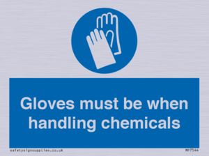 MP7544: Gloves must be when handling chemicals