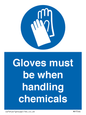 MP7544: Gloves must be when handling chemicals