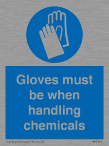 MP7544: Gloves must be when handling chemicals