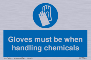 MP7544: Gloves must be when handling chemicals