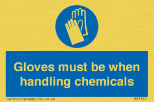 MP7544: Gloves must be when handling chemicals