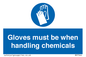 MP7544: Gloves must be when handling chemicals
