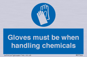 MP7544: Gloves must be when handling chemicals