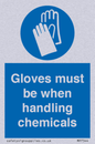 MP7544: Gloves must be when handling chemicals