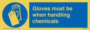 MP7544: Gloves must be when handling chemicals