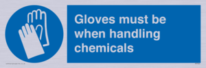 MP7544: Gloves must be when handling chemicals