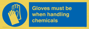 MP7544: Gloves must be when handling chemicals
