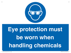 MP7545: Eye protection must be worn when handling chemicals