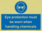 MP7545: Eye protection must be worn when handling chemicals