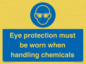 MP7545: Eye protection must be worn when handling chemicals