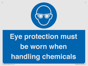 MP7545: Eye protection must be worn when handling chemicals