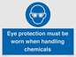 MP7545: Eye protection must be worn when handling chemicals