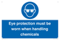 MP7545: Eye protection must be worn when handling chemicals
