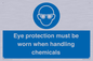 MP7545: Eye protection must be worn when handling chemicals