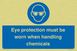 MP7545: Eye protection must be worn when handling chemicals