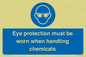 MP7545: Eye protection must be worn when handling chemicals