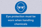 MP7545: Eye protection must be worn when handling chemicals