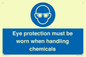 MP7545: Eye protection must be worn when handling chemicals