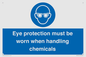 MP7545: Eye protection must be worn when handling chemicals