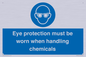 MP7545: Eye protection must be worn when handling chemicals