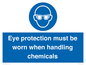 MP7545: Eye protection must be worn when handling chemicals