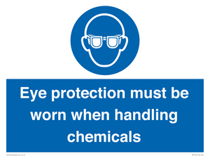 MP7545: Eye protection must be worn when handling chemicals