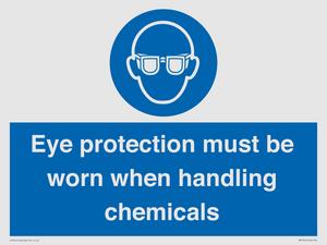 MP7545: Eye protection must be worn when handling chemicals
