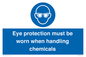MP7545: Eye protection must be worn when handling chemicals
