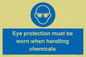 MP7545: Eye protection must be worn when handling chemicals