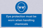 MP7545: Eye protection must be worn when handling chemicals