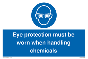 MP7545: Eye protection must be worn when handling chemicals