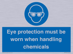 MP7545: Eye protection must be worn when handling chemicals