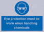 MP7545: Eye protection must be worn when handling chemicals