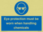 MP7545: Eye protection must be worn when handling chemicals