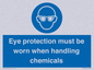 MP7545: Eye protection must be worn when handling chemicals