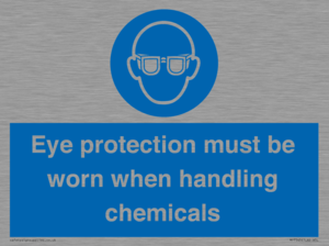 MP7545: Eye protection must be worn when handling chemicals