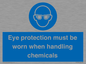 MP7545: Eye protection must be worn when handling chemicals