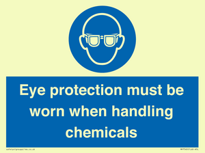 MP7545: Eye protection must be worn when handling chemicals