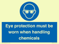 MP7545: Eye protection must be worn when handling chemicals