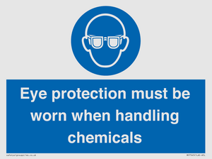 MP7545: Eye protection must be worn when handling chemicals