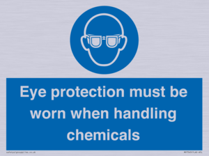 MP7545: Eye protection must be worn when handling chemicals