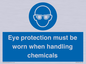 MP7545: Eye protection must be worn when handling chemicals