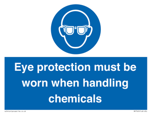 MP7545: Eye protection must be worn when handling chemicals