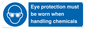 MP7545: Eye protection must be worn when handling chemicals