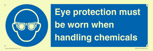MP7545: Eye protection must be worn when handling chemicals