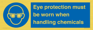 MP7545: Eye protection must be worn when handling chemicals