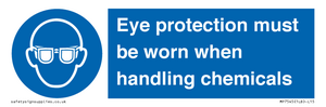 MP7545: Eye protection must be worn when handling chemicals