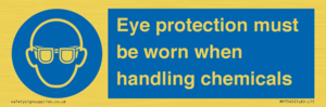 MP7545: Eye protection must be worn when handling chemicals