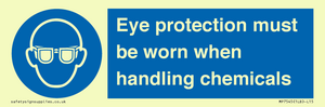 MP7545: Eye protection must be worn when handling chemicals